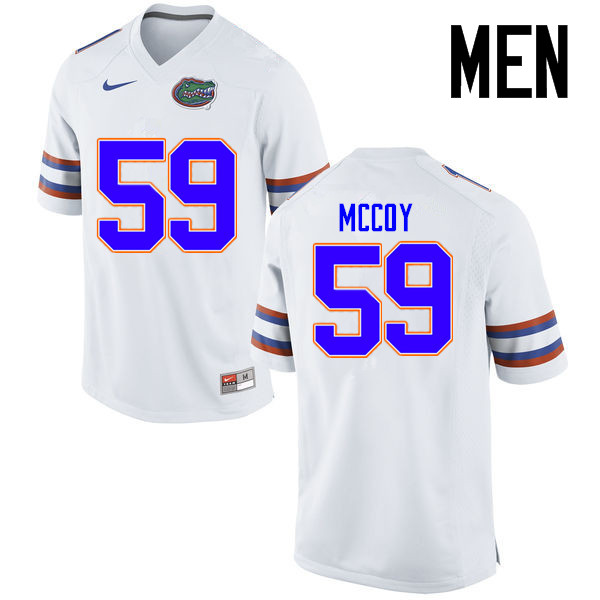 Men Florida Gators #59 T.J. McCoy College Football Jerseys Sale-White - Click Image to Close